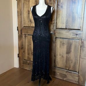 Vintage Beaded Dress - Size 6